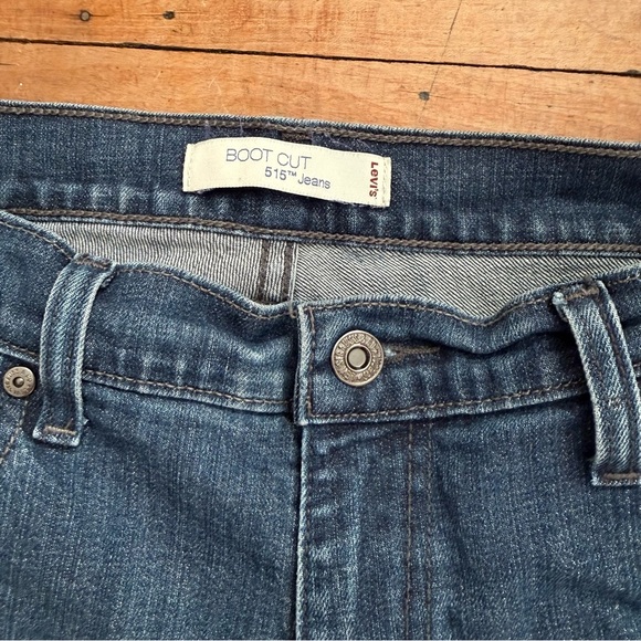 Levi's 515 Bootcut Embellished Dark Wash Jeans - Picture 4 of 5